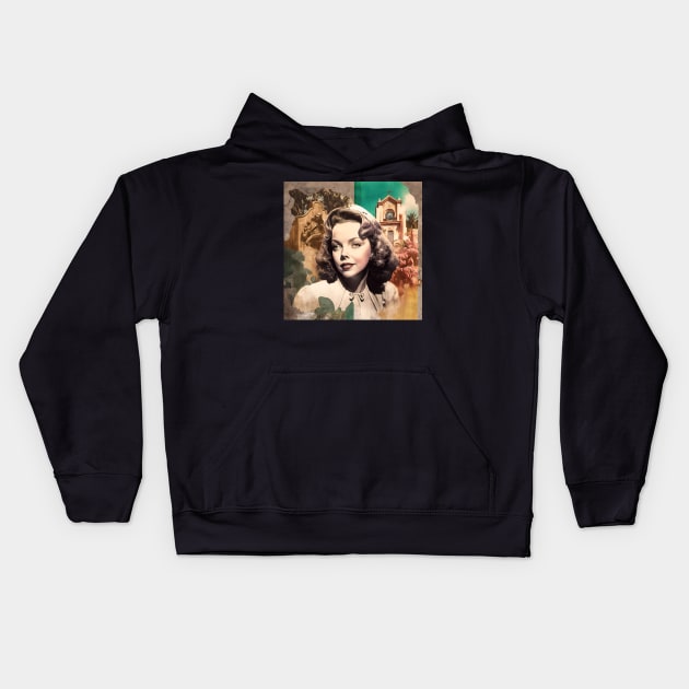 Ida Lupino #2 Kids Hoodie by MonoMagic